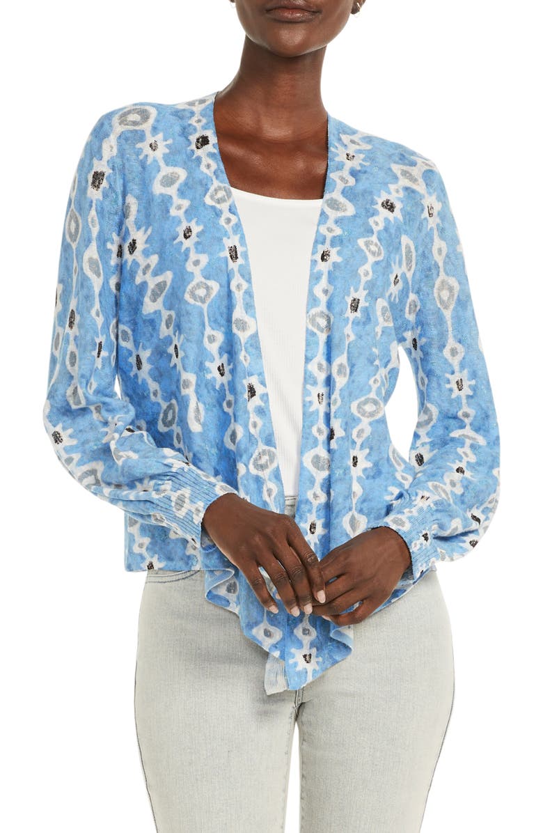 NIC+ZOE Falling Jewels 4-Way Convertible Linen Blend Cardigan, Alternate, color, 