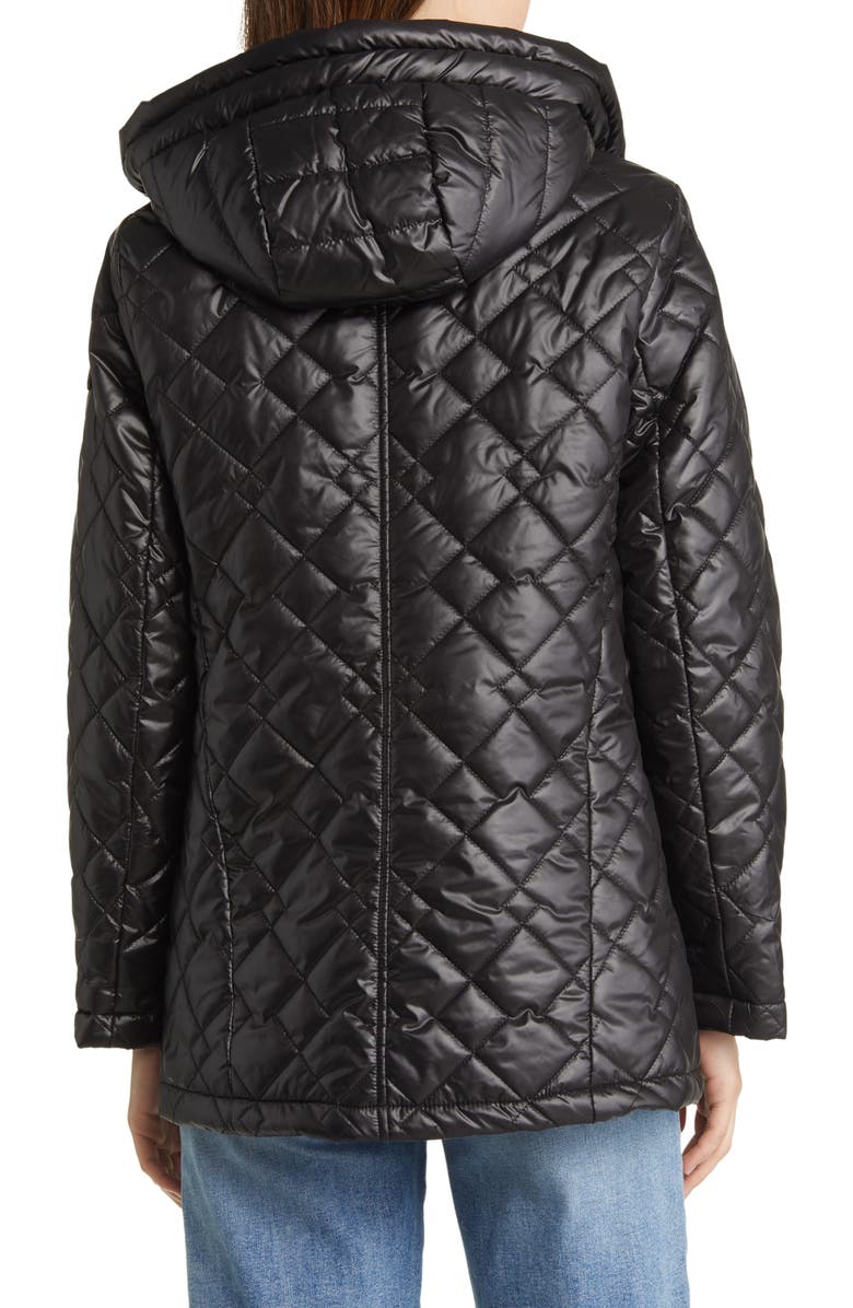 Sam Edelman Hooded Water Repellent Quilted Puffer Jacket, Alternate, color,