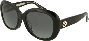 55mm Oval Sunglasses