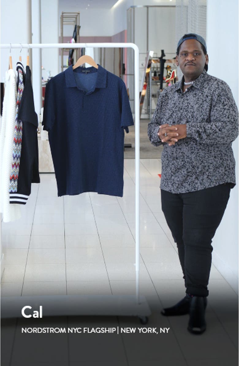 Creston Micropattern Jacquard Polo, sales video thumbnail