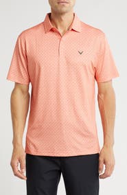 Callaway Chevron Print Twill Polo