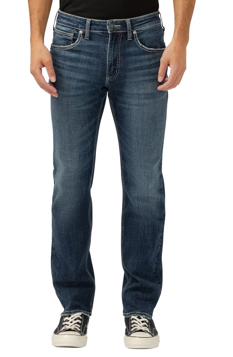 Silver Jeans Co. Allan Straight Leg Jeans, Main, color, 