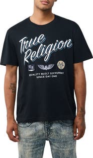 True Religion Stay True Embroidered Cotton Graphic T-Shirt