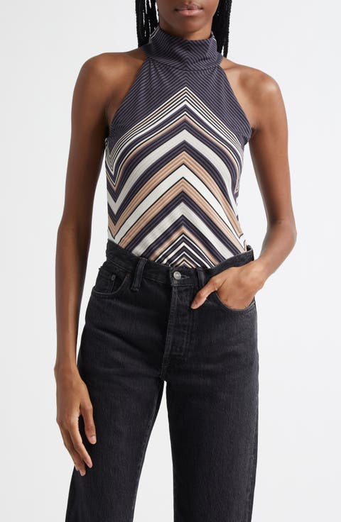 Jenna Chevron Sleeveless Top
