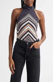 Ramy Brook Jenna Chevron Sleeveless Top