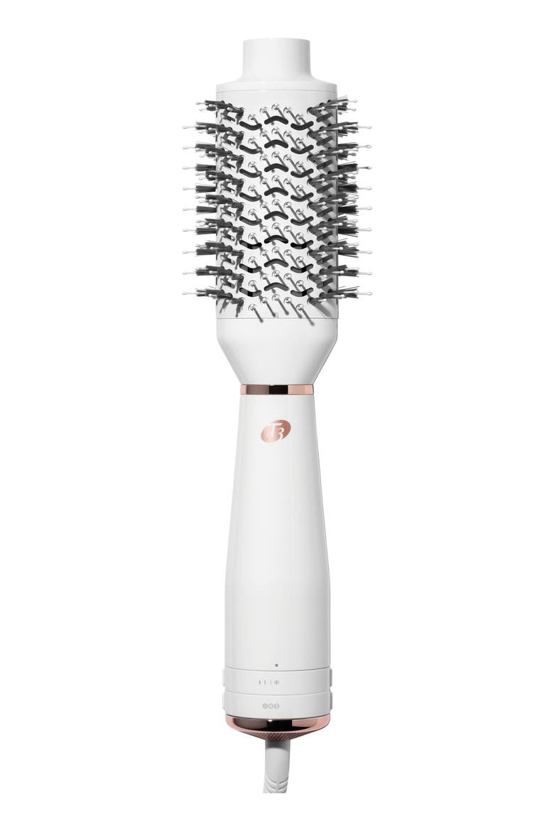 Airebrush Blow Dry Brush, Main, color, WHITE/ ROSE GOLD