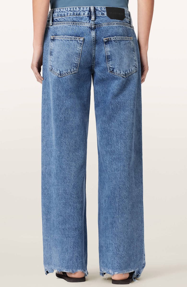 AllSaints Tia Distressed Jeans, Alternate, color, Destroy Indigo