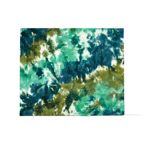 Blue Multi Tie Dye Cotton Placemat for Summer Dining