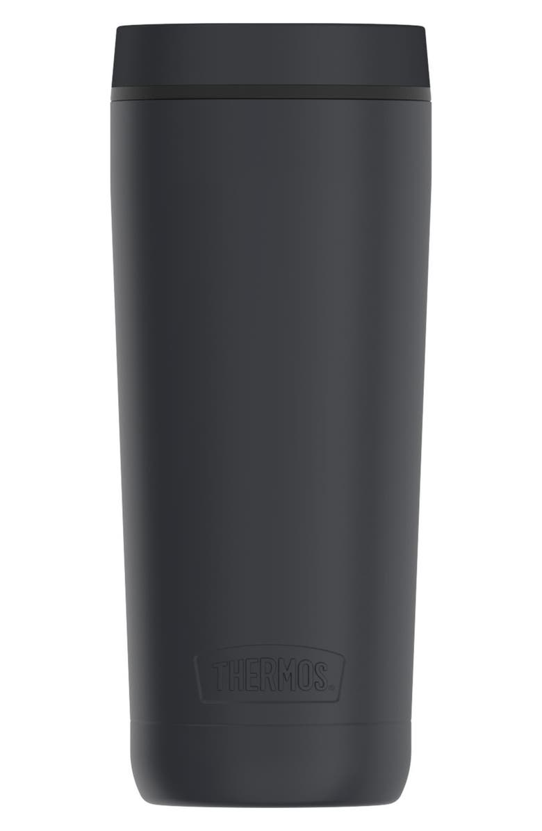 THERMOS 18-Ounce Vacuum Insulated Stainless Steel Travel Tumbler, Main, color, Black
