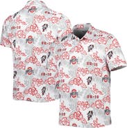 Reyn Spooner Men's Reyn Spooner White Ohio State Buckeyes Performance Polo