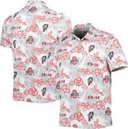 Reyn Spooner Men's Reyn Spooner White Ohio State Buckeyes Performance Polo