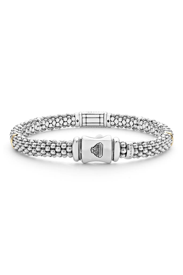Diamond Caviar Bead Bracelet, Alternate, color, SILVER GOLD DIAMOND