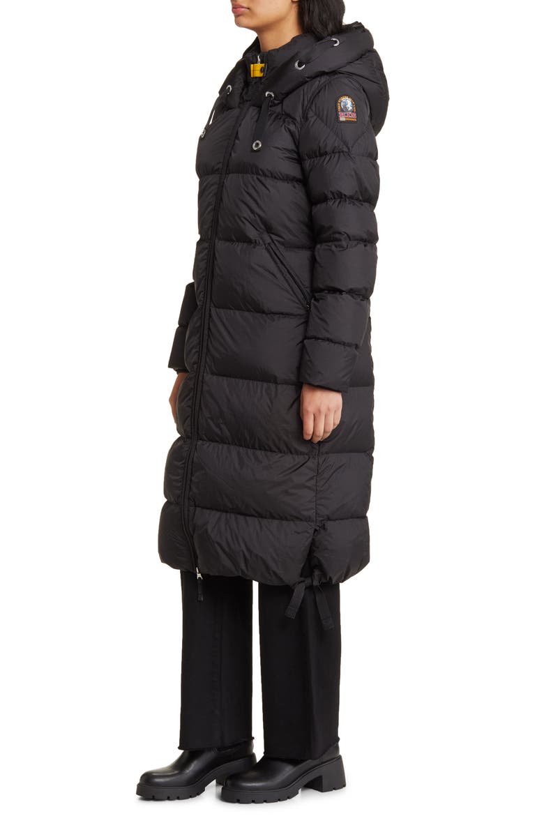 Panda Hooded 700 Fill Power Down Puffer Parka, Alternate, color, BLACK