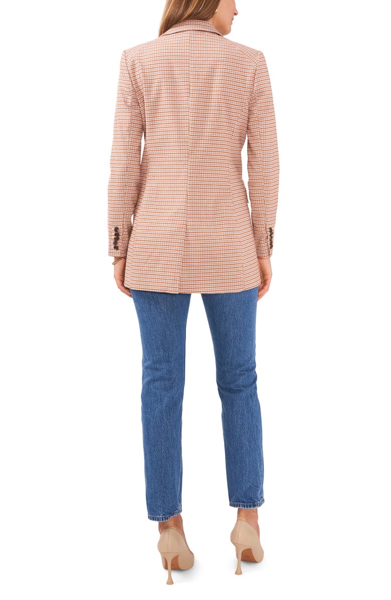 1.STATE Plaid Double Breasted Long Blazer, Alternate, color,