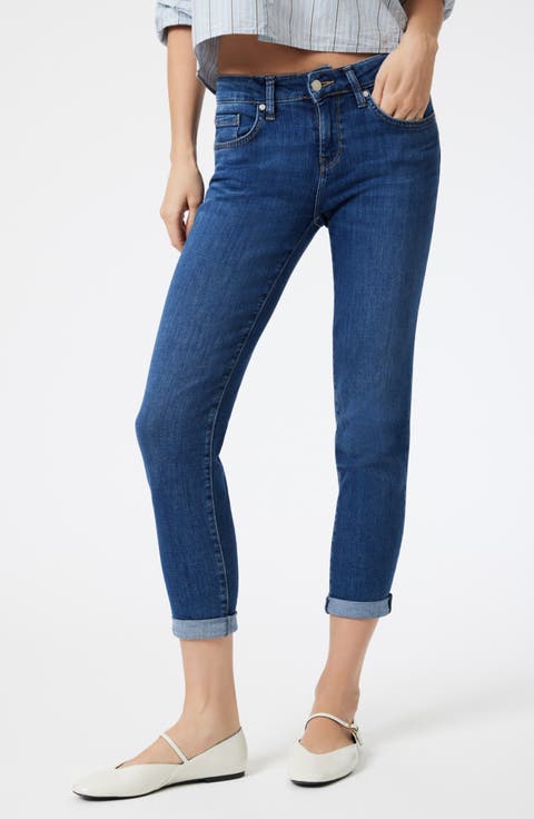 Ada Ankle Straight Leg Jeans (Dark Brushed)