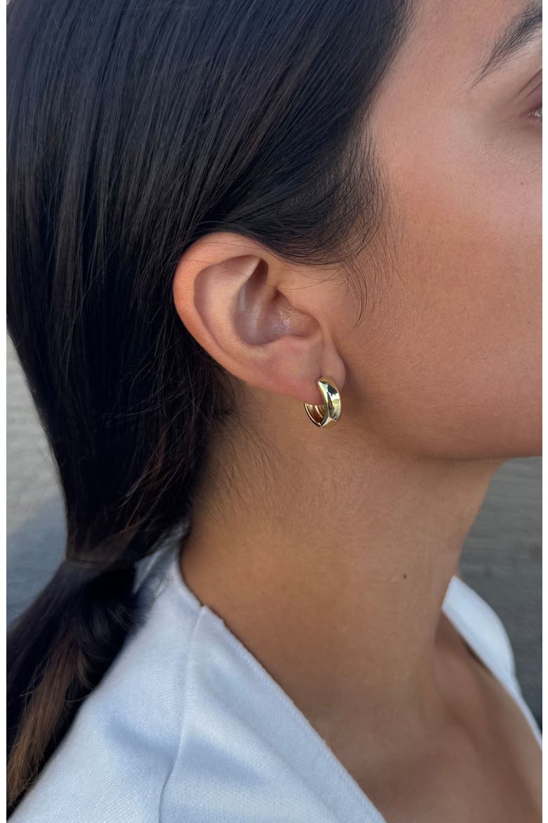 Set of 3 Hoop Earrings, Alternate, color, GOLD
