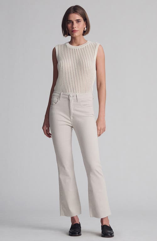 Mavi Jeans Anika High Waist Crop Flare Jeans In Neutral