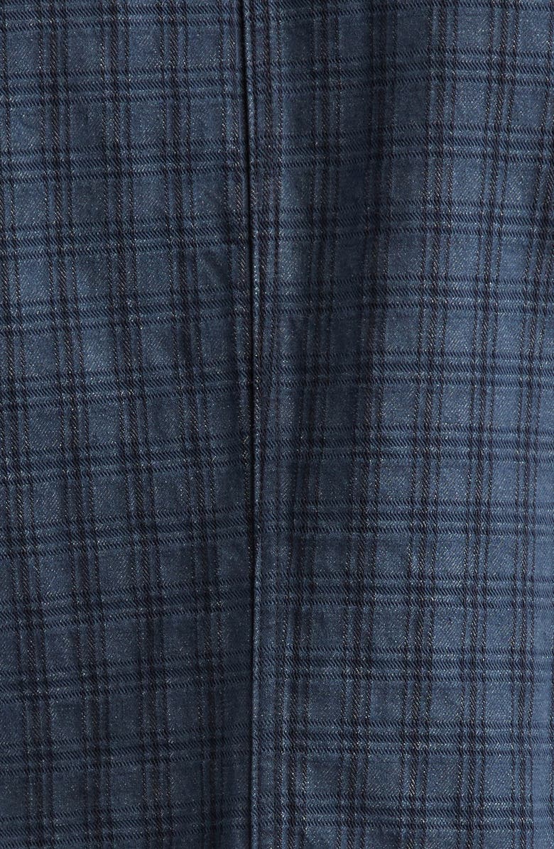 Double RL Check Jacquard Japanese Denim Engineer Coat, Alternate, color,