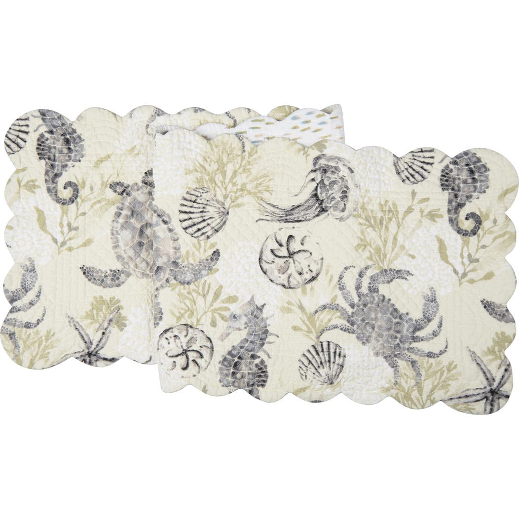 C & F Home C&f Home Cannon Beach Table Runner In Green