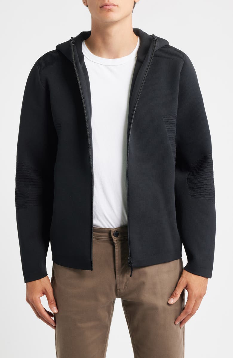 Robert Barakett Epsilon Zip Hoodie, Main, color, Black