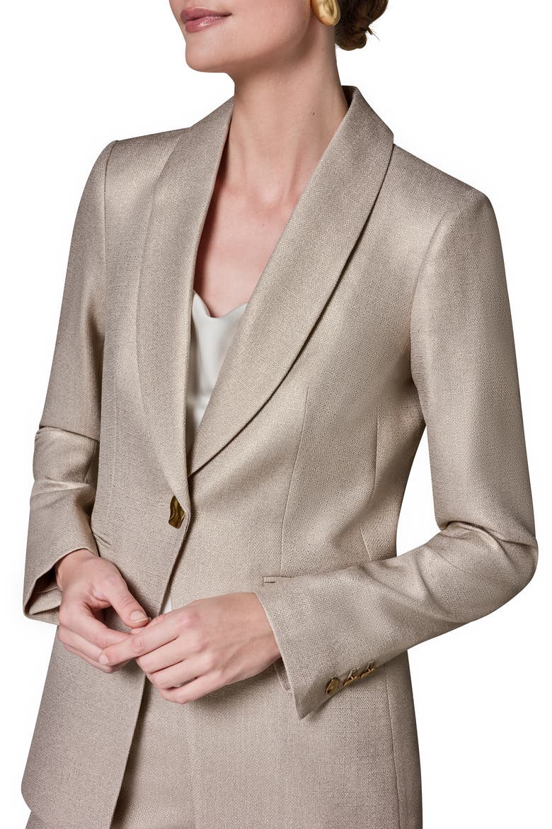Shawl Collar Jacket, Alternate, color, LT FAWN/ GO
