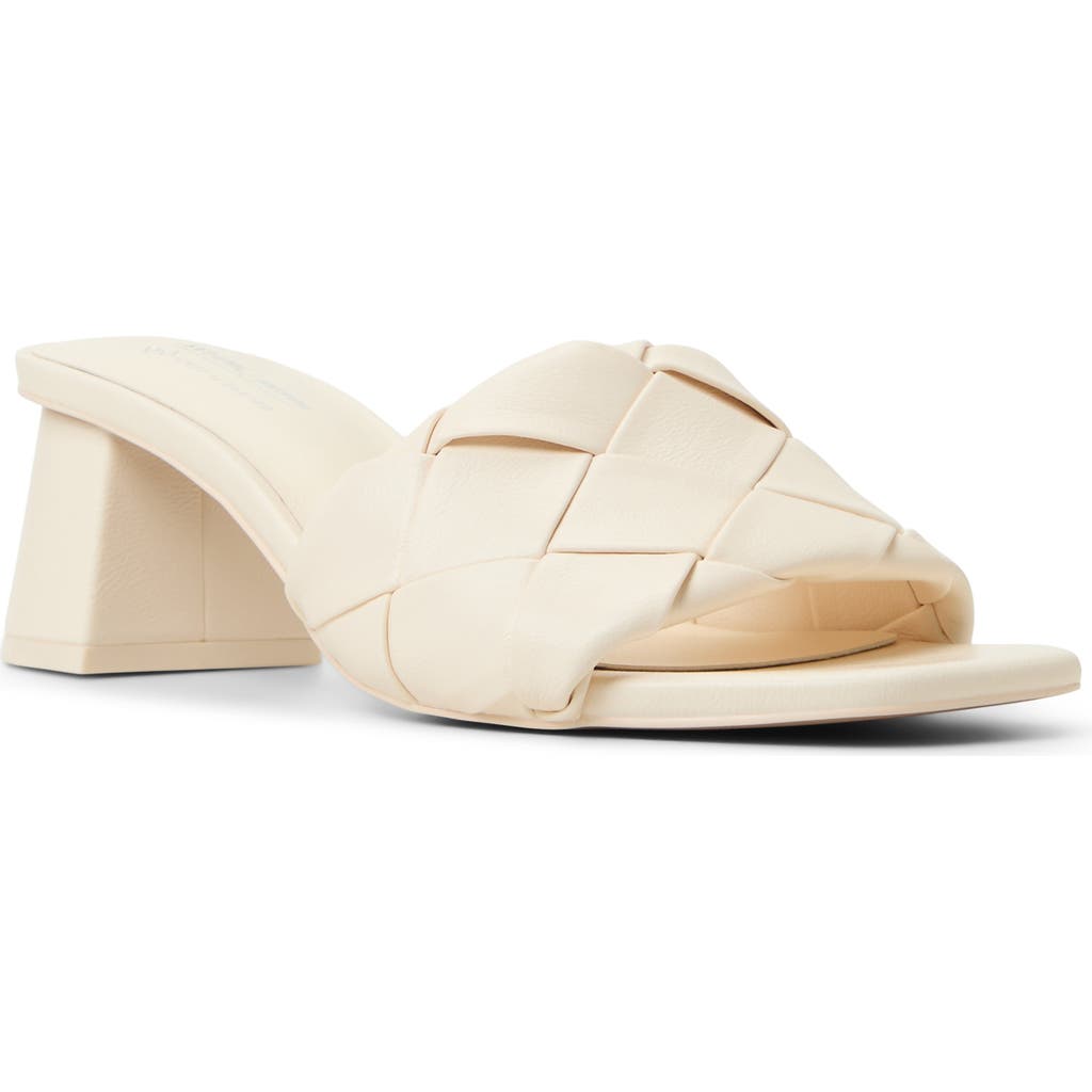 Call It Spring Dreaamy Block Heel Slide Sandal In Ice