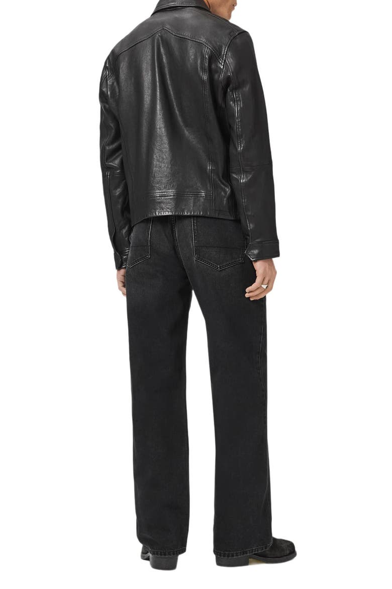 Lenny Lux Relaxed Wide Leg Jeans, Alternate, color, WASHED BLACK