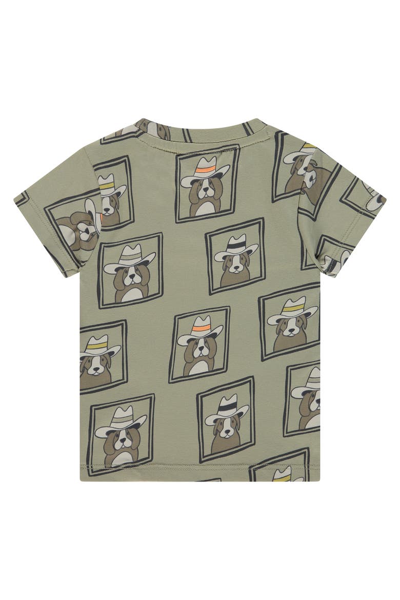 Allover Western Graphic Short Sleeve T-Shirt, Alternate, color, Sage