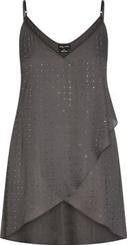City Chic Stud High/Low Camisole