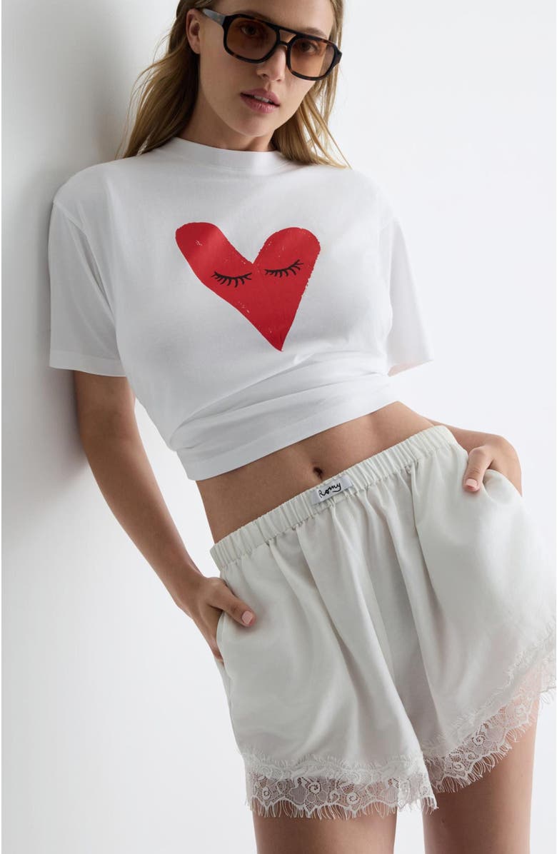 Romy Paris Silky Shorts, Alternate, color, White