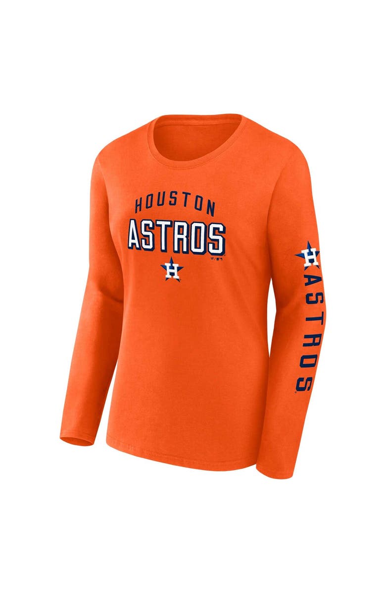 FANATICS Women's Fanatics Branded Orange/Navy Houston Astros T-Shirt Combo Pack, Alternate, color, 