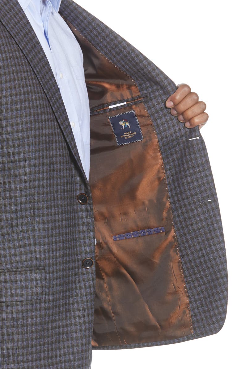 Hart Schaffner Marx Classic Fit Plaid Wool Sport Coat, Alternate, color, 