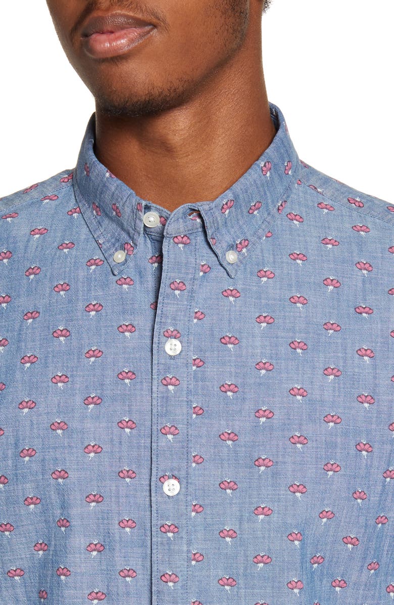 Bonobos Riviera Slim Fit Short Sleeve Button-Down Sport Shirt, Alternate, color, 