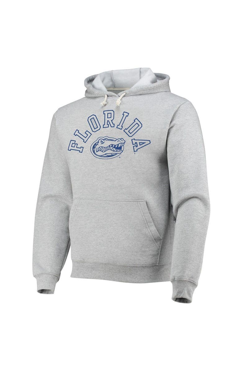 LEAGUE COLLEGIATE WEAR Men's League Collegiate Wear Heathered Gray Florida Gators Seal Neuvo Essential Fleece Pullover Hoodie, Alternate, color, 