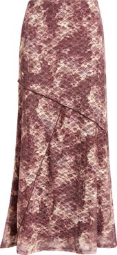 CITY BLUES Lace A-Line Maxi Skirt