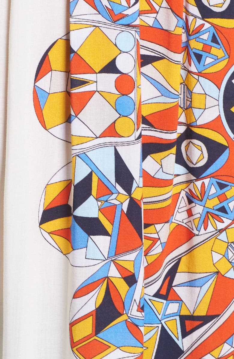 Tory Burch Geometric Tunic Cover-Up, Alternate, color, 