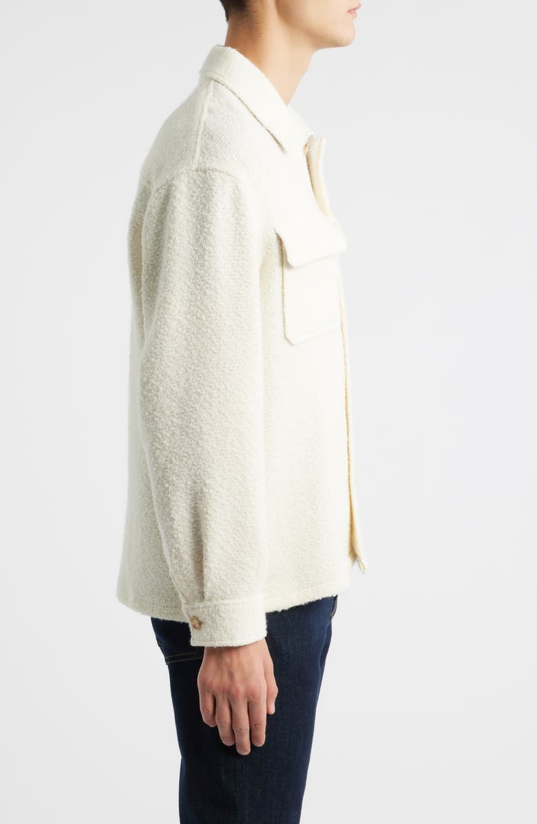 FRAME Tweed Overshirt, Alternate, color, Warm White