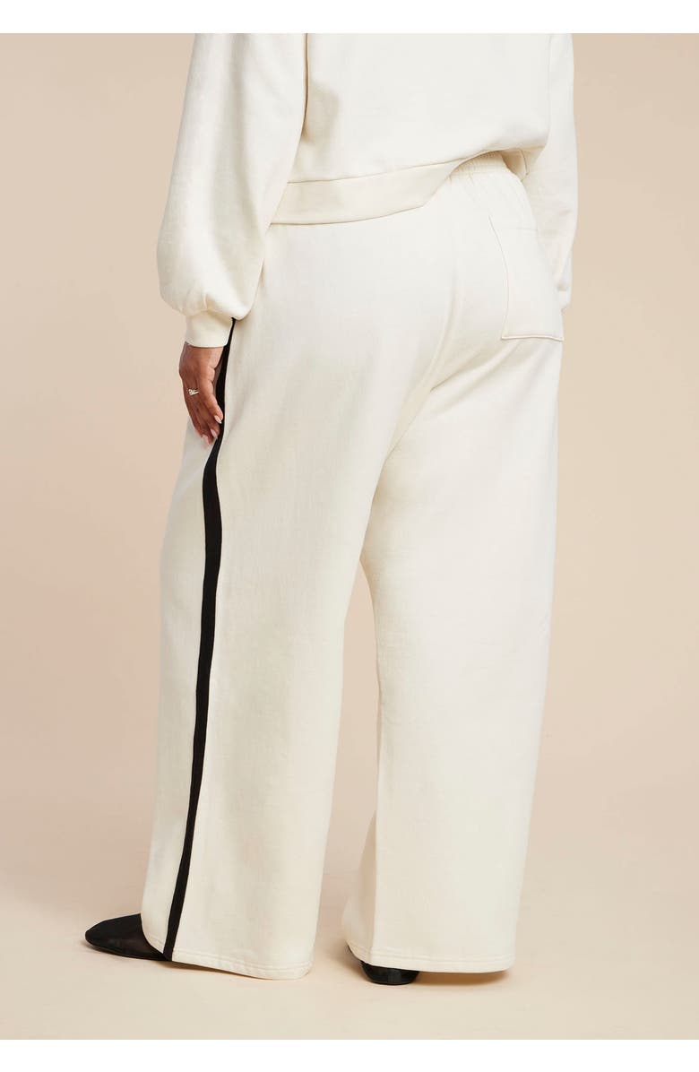 ELOQUII Stripe Detail Sweatpant, Alternate, color, Jet Stream