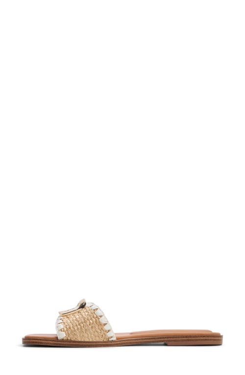 Aldo Tidella Slide Sandal In Open Natural