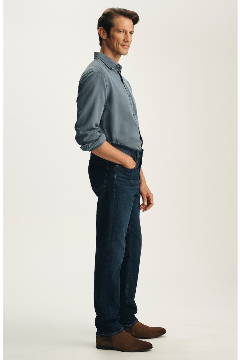 Courage Straight Leg Jeans, Alternate, color, RINSE BRUSHED ORGANIC ULTRA