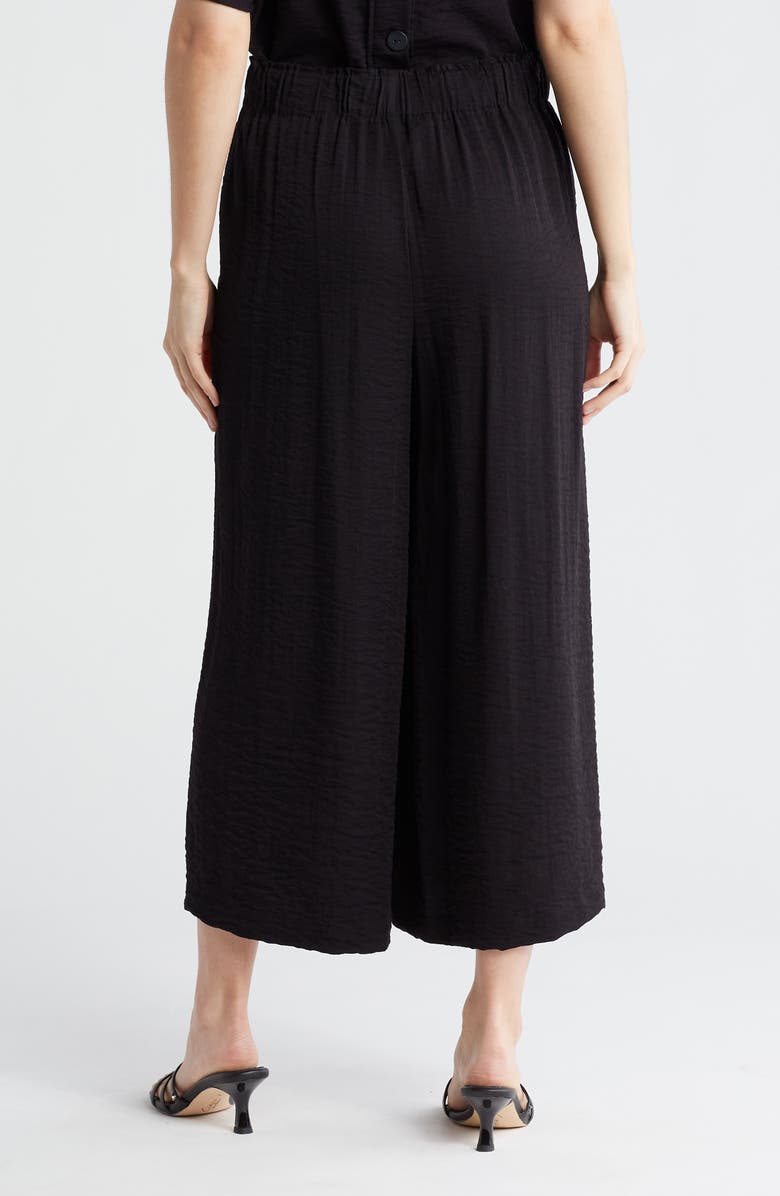 Adrianna Papell Crinkle Wide Leg Pull-On Pants, Alternate, color,