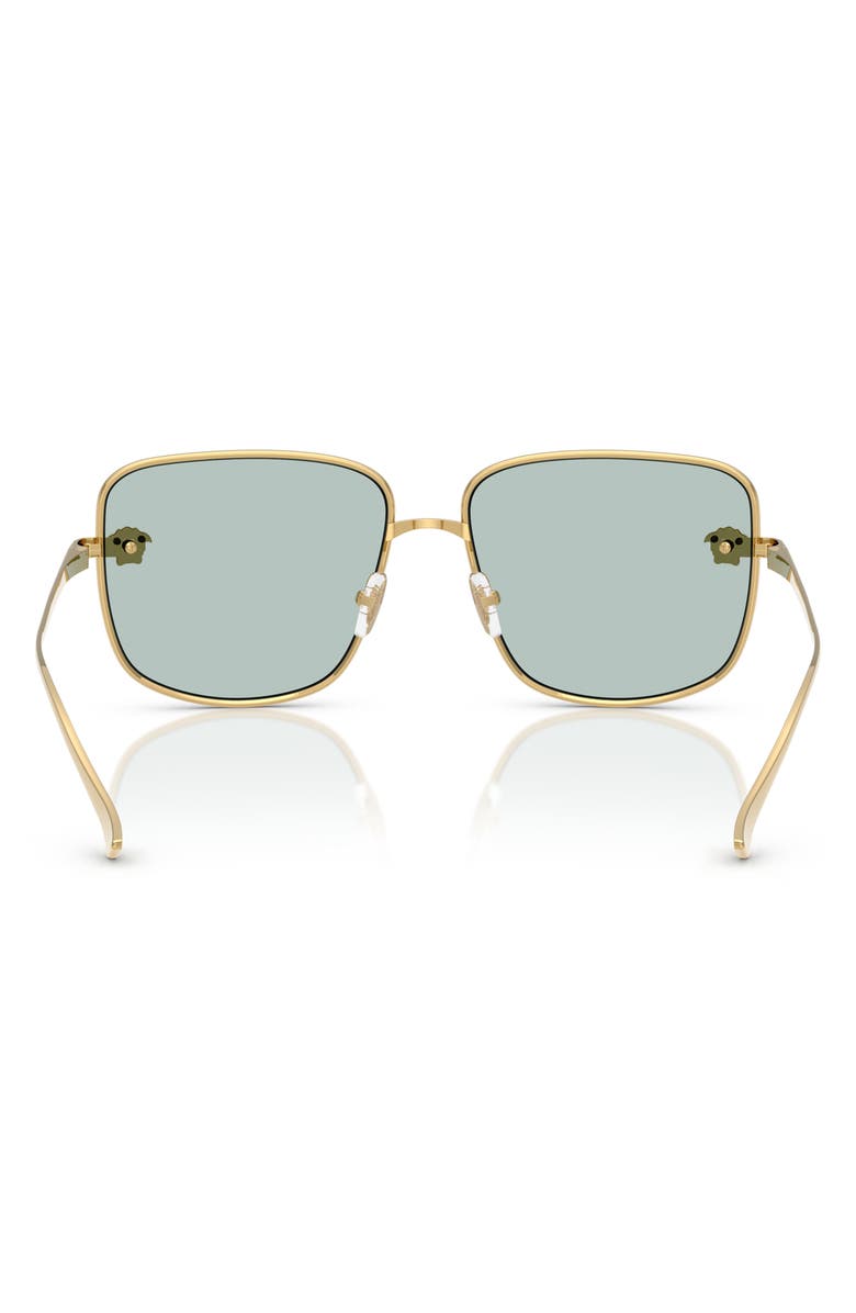 Versace 59mm Square Sunglasses, Alternate, color, Gold/ Aqua