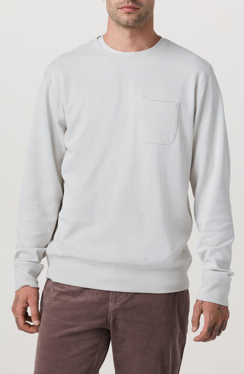 Vuori Jeffreys 2.0 Crewneck Sweatshirt, Main, color, Winter Grey Heather