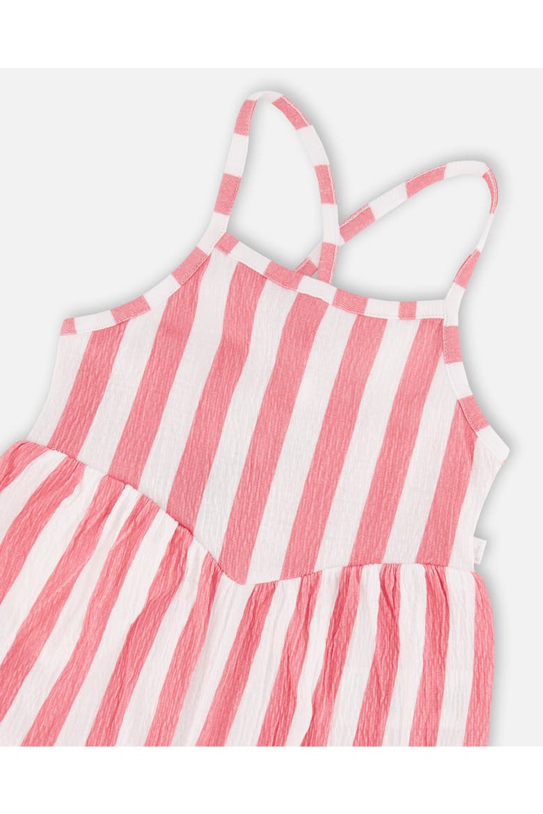 Crinkle Jersey Stripes Jumpsuit, Alternate, color, White & Pink Stripes