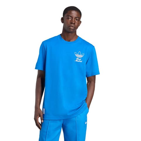 Men's adidas Blue Real Madrid Terrace Icons Collection Graphic T-Shirt