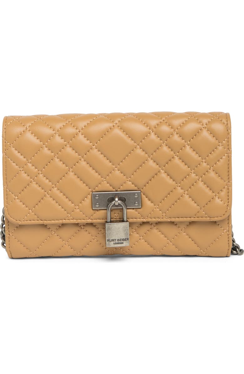 Kurt Geiger London KURT GEIGER Brixton Quilted Chain Wallet, Main, color,