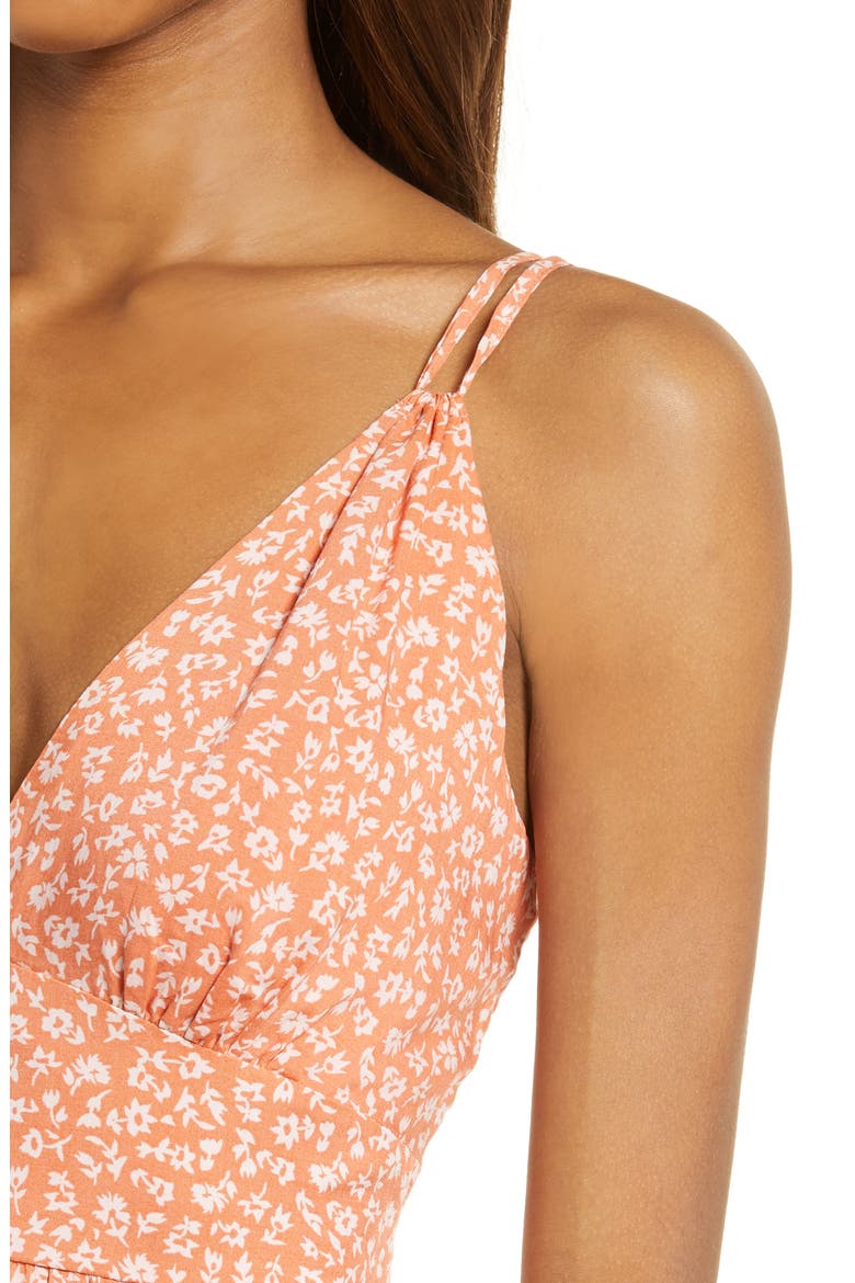 Kindred Spirit Floral Ditsy Sundress, Alternate, color, NECTAR