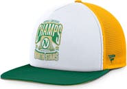 FANATICS Men's Fanatics White/Green Minnesota North Stars Decades Collection Foam Front Snapback Hat