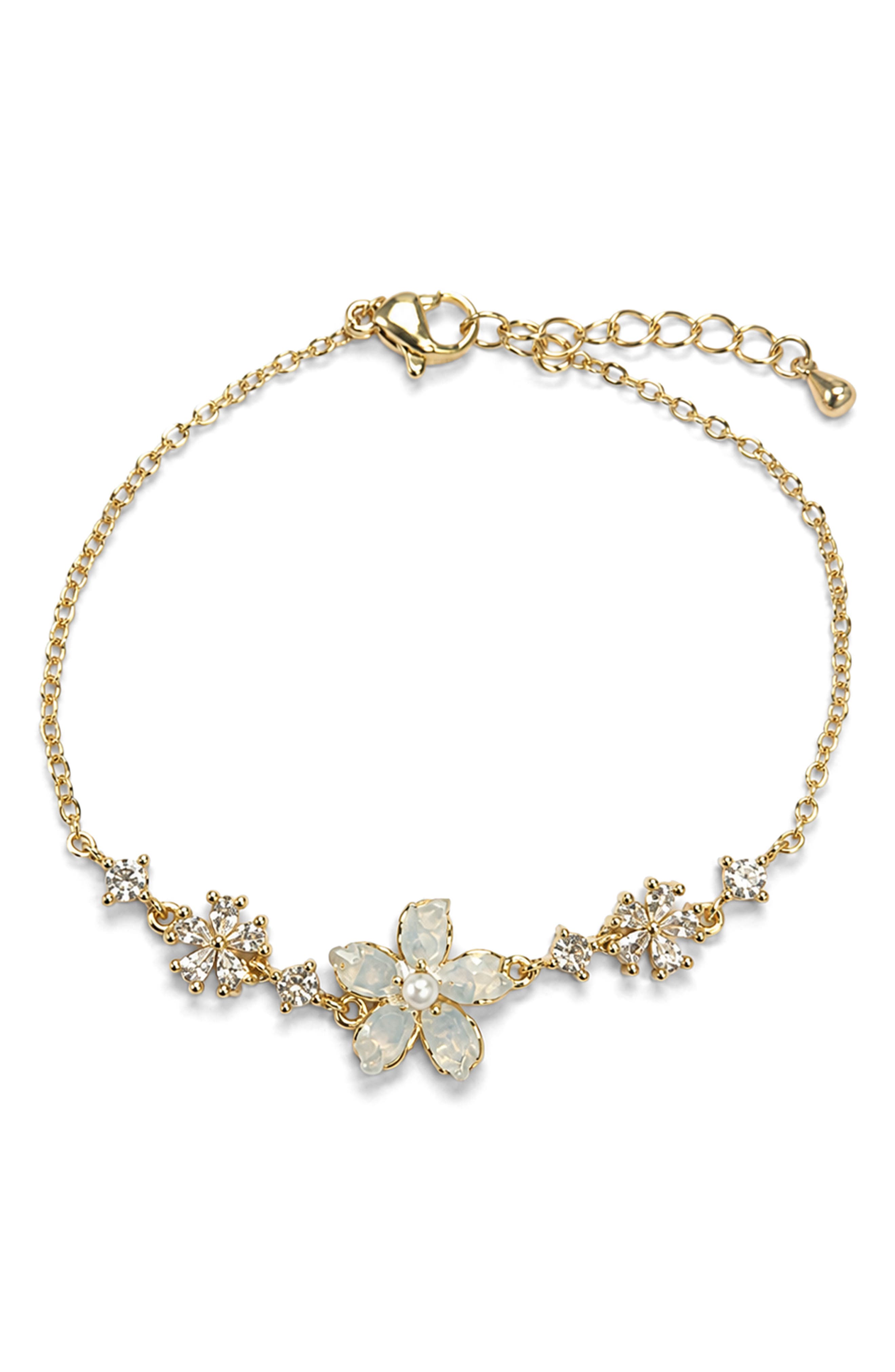 Crystal Flower Bracelet