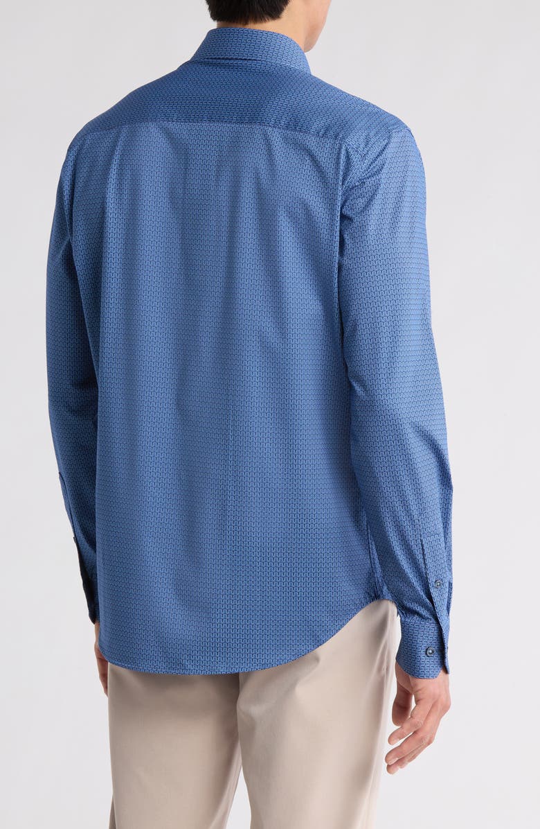 Bugatchi James Shaped Fit Comfort Stretch Button Up Shirt, Alternate, color,